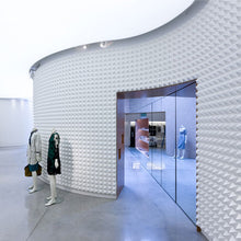 Load image into Gallery viewer, White Melamine Pyramid Acoustic Panels