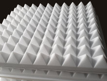 Load image into Gallery viewer, White Melamine Pyramid Acoustic Panels